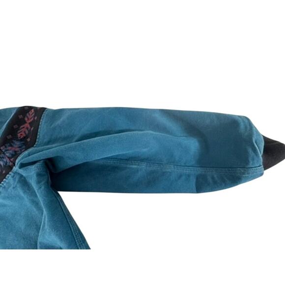 "CARHARTT" Vintage Thermal Lined Firm Duck JRO 455 Teal Blue AZTEC Jacket SZ L - Picture 16 of 16